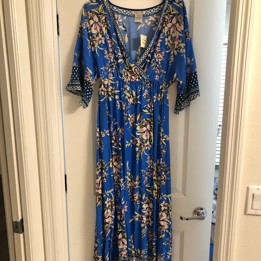 Flying Tomato floral kimono maxi dress